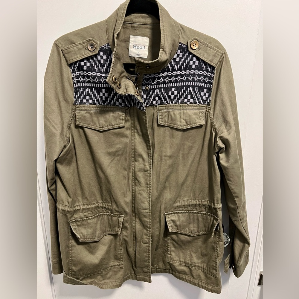 Mudd Embroidered Utility Jacket